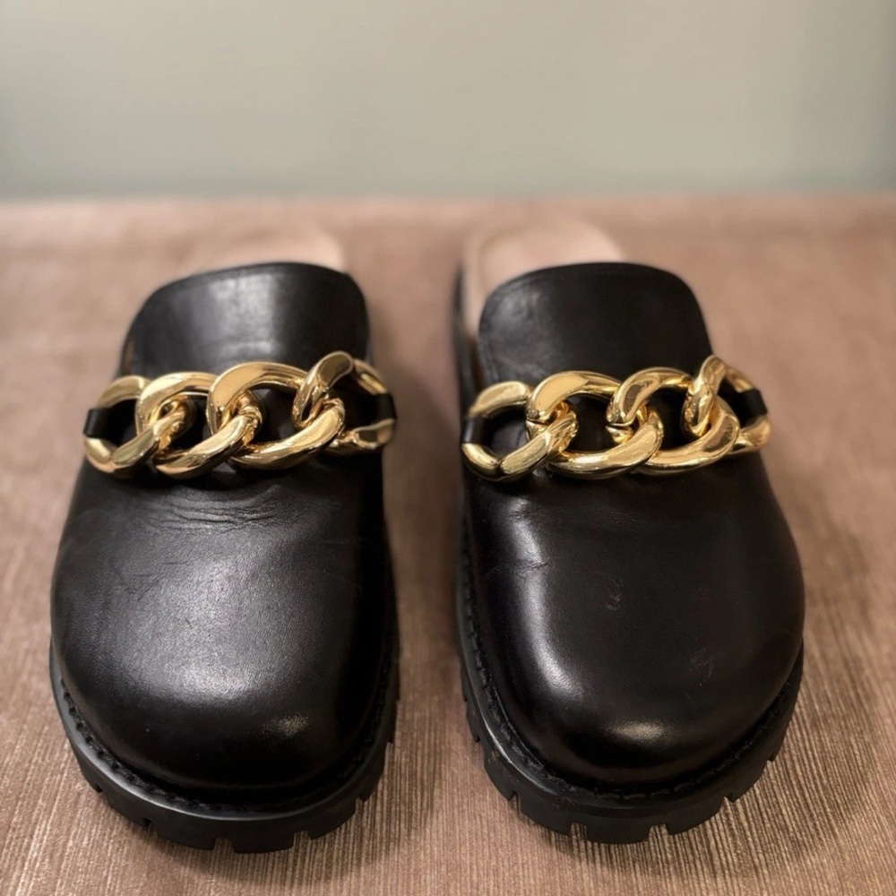 Michael Kors Scarlett Leather Clog Sz 6.5
